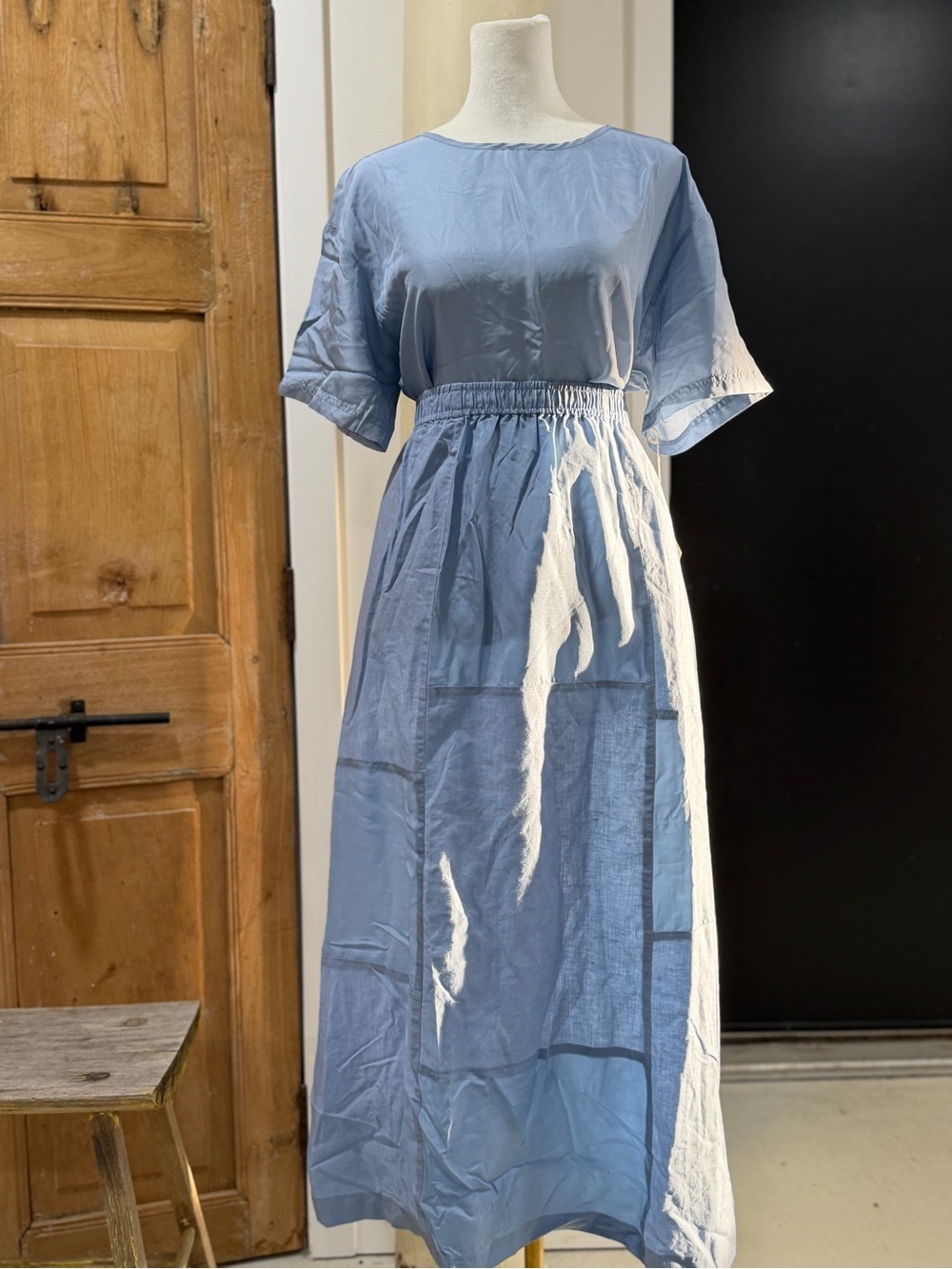 Light Blue Maxi skirt and top - Women's